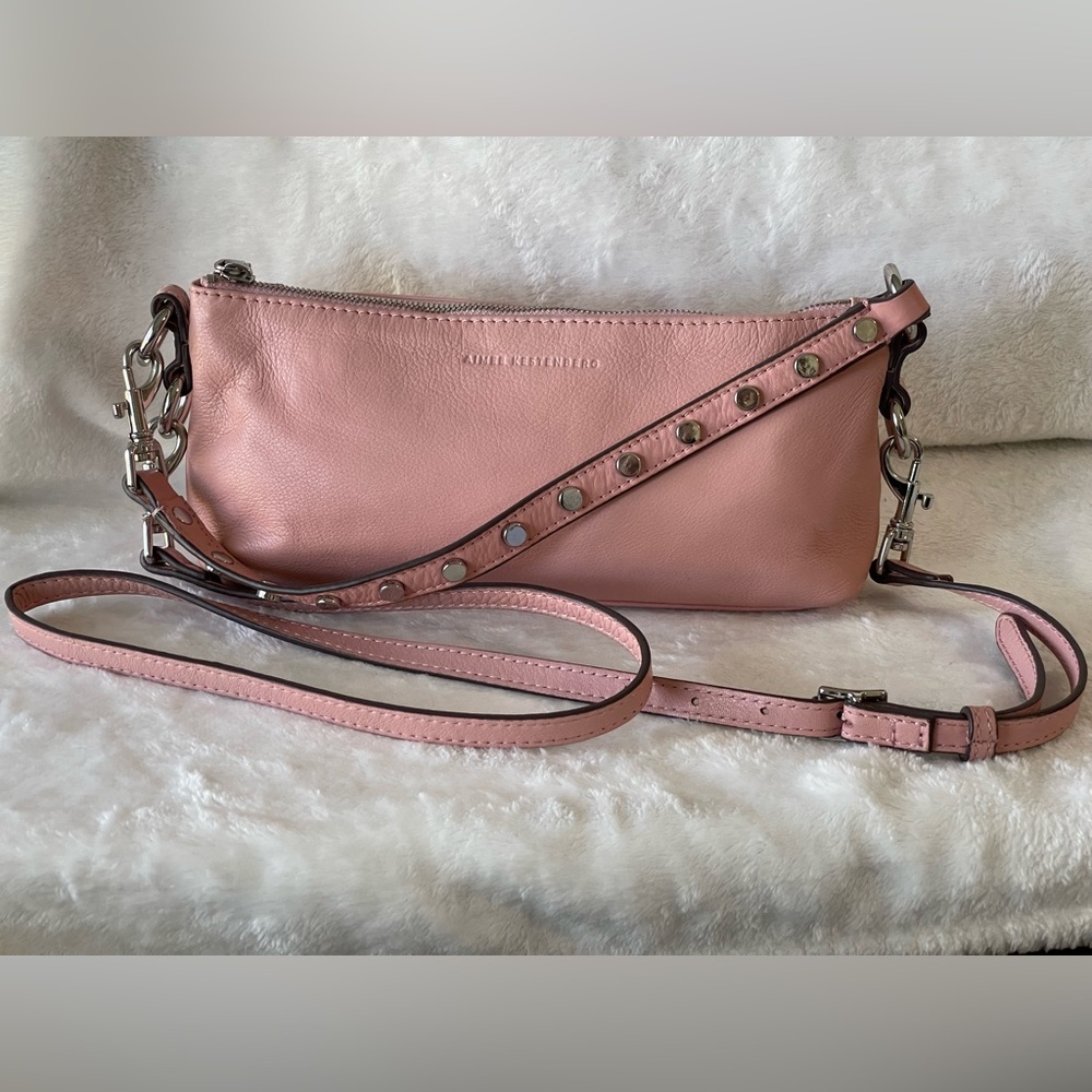 Aimee Kestenberg Riverside convertible crossbody bag pink silver - Picture 1 of 14